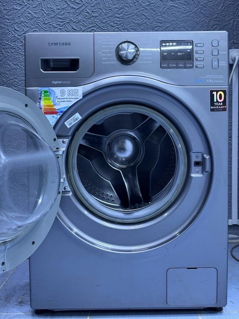 SAMSUNG GRİ 9 KG A+++ SORUNSUZ ÇAMAŞIR MAKİNESİ - 2