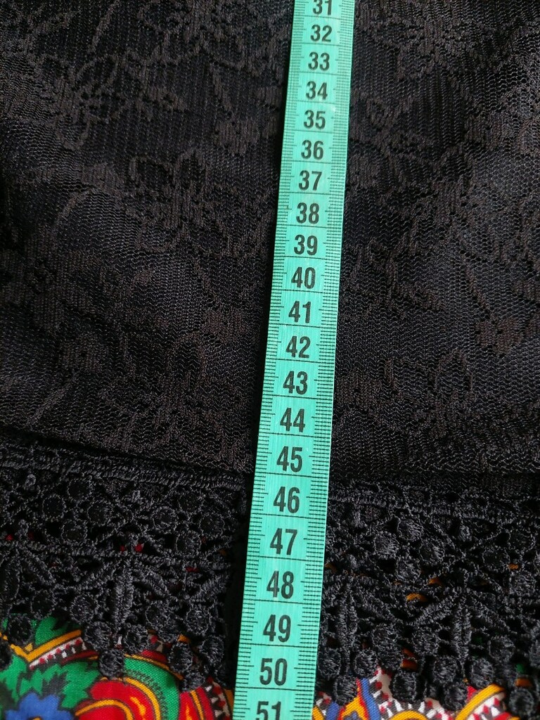 Tül kumaş Çiçek desen dantelli bluz - 8