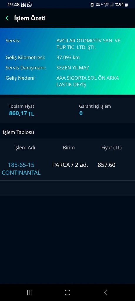 2015 model linea hatasız boyasız. - 19