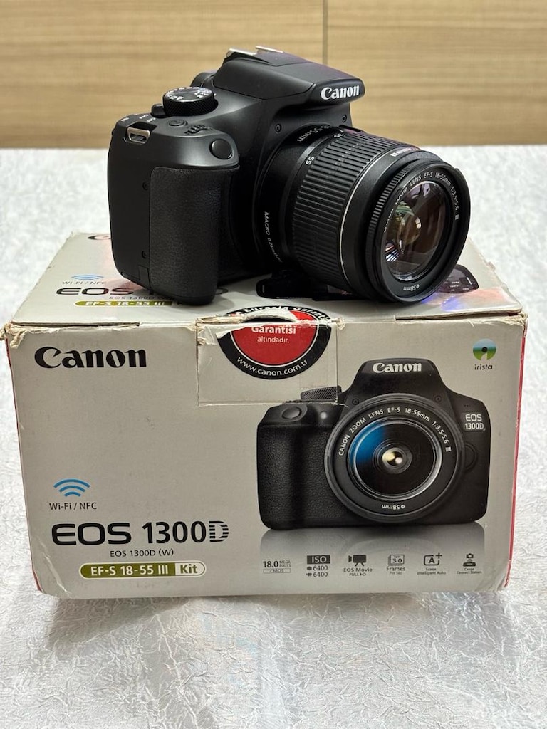 Canon 1300D 18 mp Wi-Fi NFC Full hd video Çanta+32 gb kart - 13