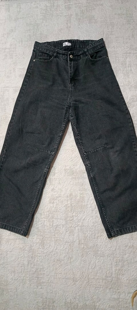 BAGGY Yüksek Bel Siyah Toka detaylı kot - jeans — görsel 5/7