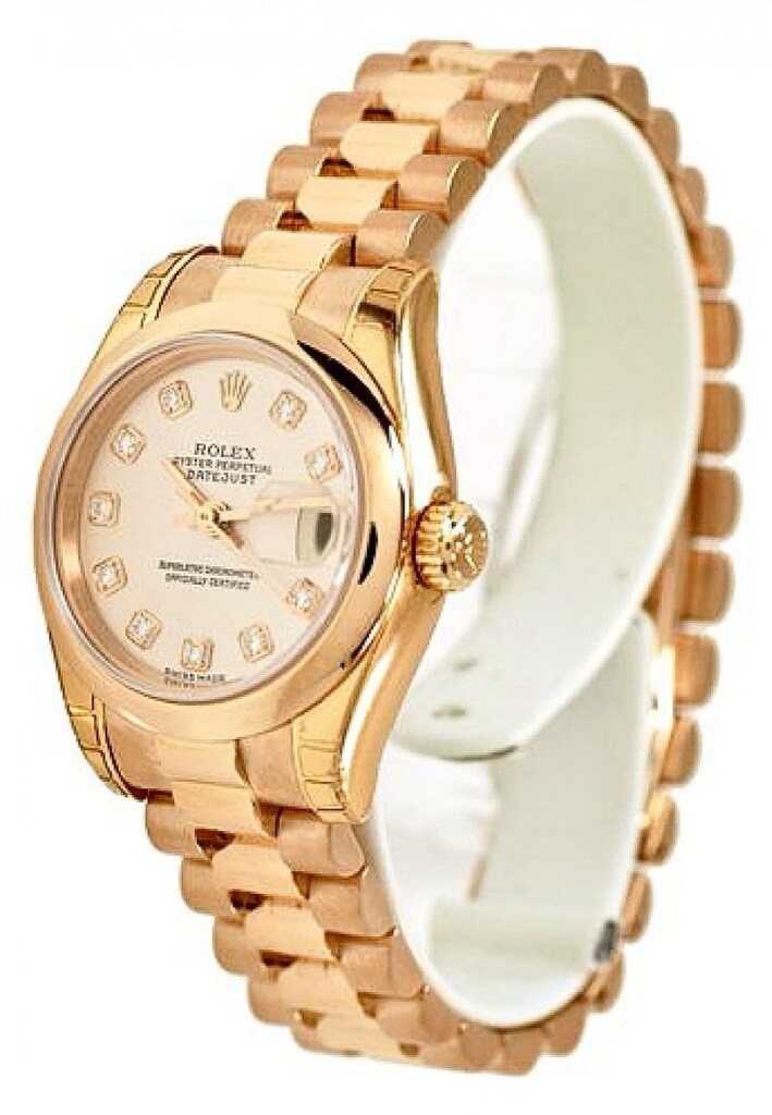 ‼İTHAL/SIFIR/KADIN/Rolex DateJust,Komple 18Kt.Gold,Pırlanta Kadran - 10