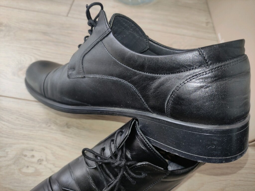 Kemal Tanca Erkek Deri 41 Siyah Klasik Kösele Erkek 41 Ayakkabi - 5