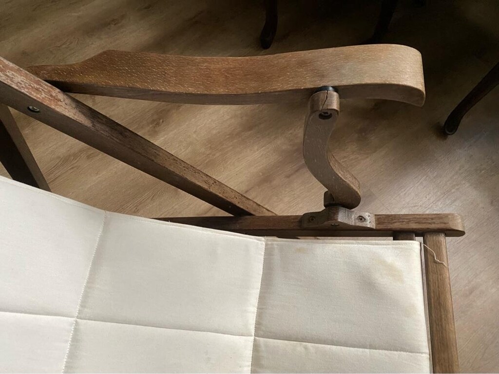 Vintage ahşap şezlong (2 adet) - 5