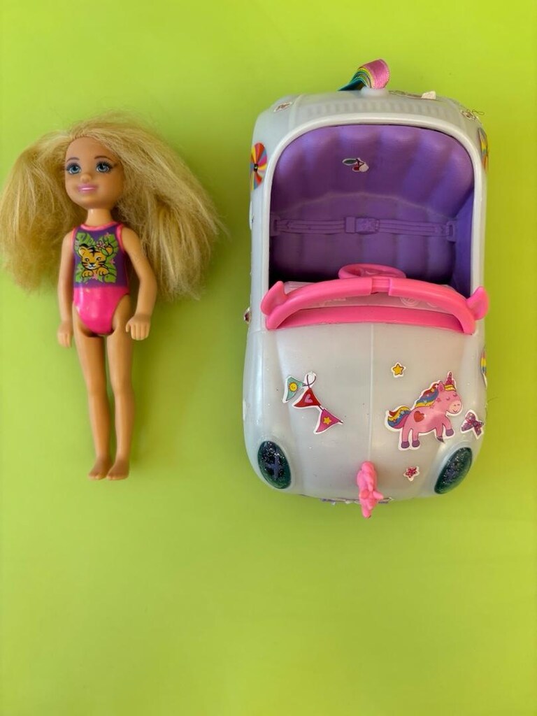 Barbie Chelsea Bebek ve Arabası GXT41 - 2