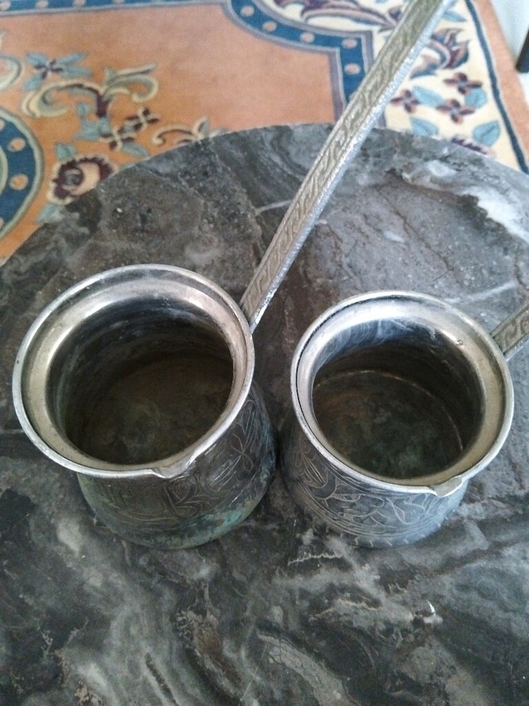 eski, işlemeli bakır cezveler - 5