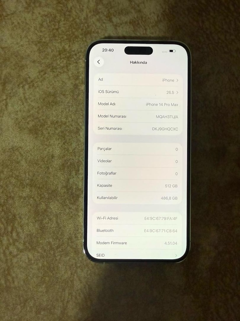 İPHONE 14 PRO MAX 512 GB - 8