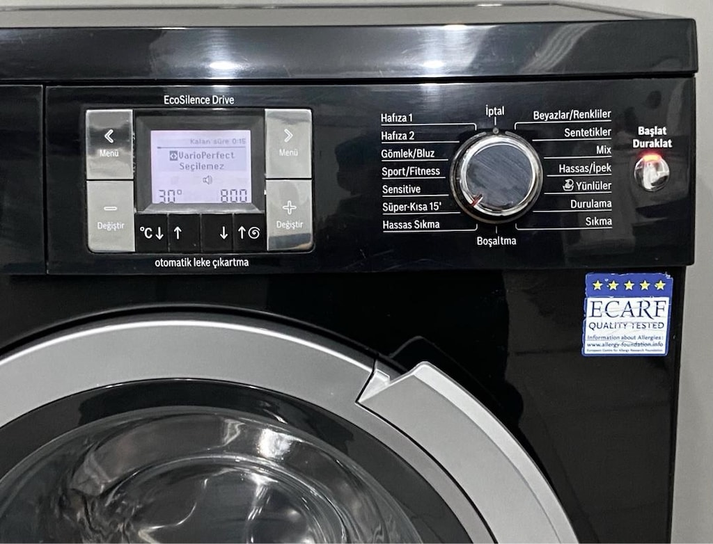 BOSCH 8 KG 1200 DEVİRLİ SİYAH ÇAMAŞIR MAKİNESİ HEMEN TESLİM - 2