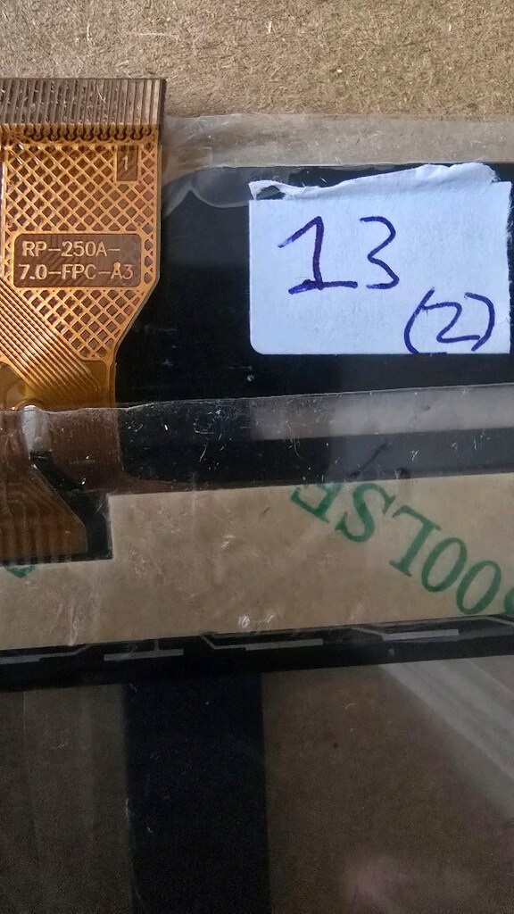 GENERIC RP-250A-7.0-FPC-A3 dokunmatik ekran cam sayısallaştırıcı, 7inç - 4