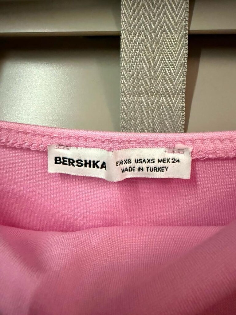 Bershka Pembe Starplez Blüz&Mini Etek - 4
