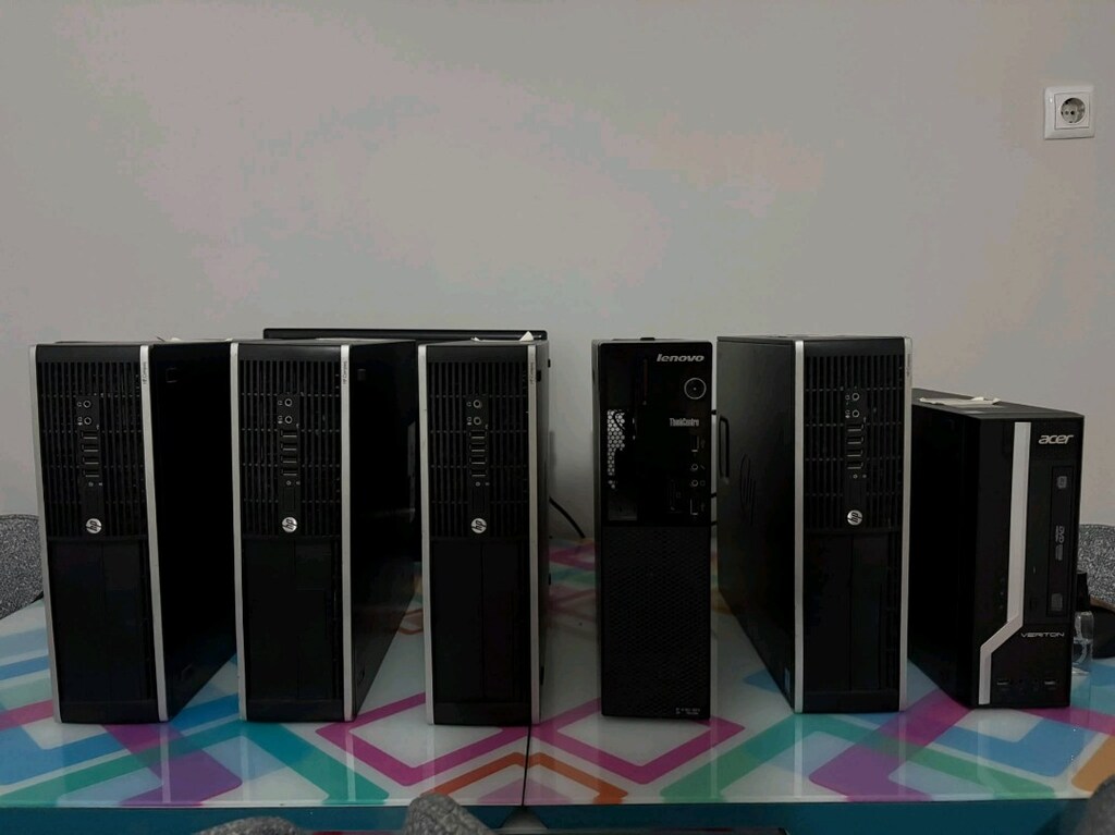 Çok Uygun Fiyata... 6 ADET PC + VGA SWİTCH + MONİTÖR + KLAVYE/MOUSE + - 6