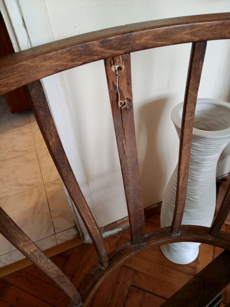 Ahşap Oval Sallanan Bebek Beşiği – Standlı - 4