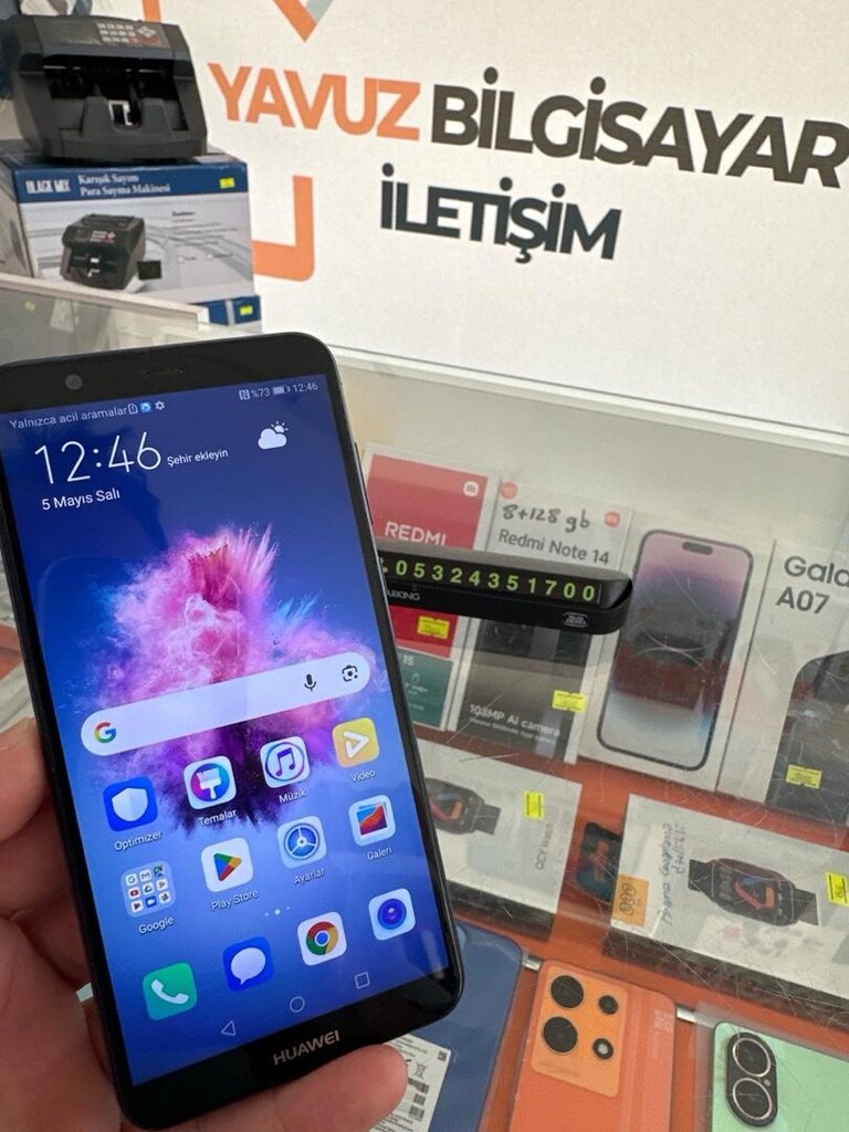 huawei p smart 32gb/3gb sorunsuz telefon tuşlu parasına - 6