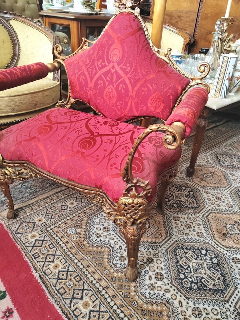 Fransız Antika Bronz Markiz 80x50x90 - 2