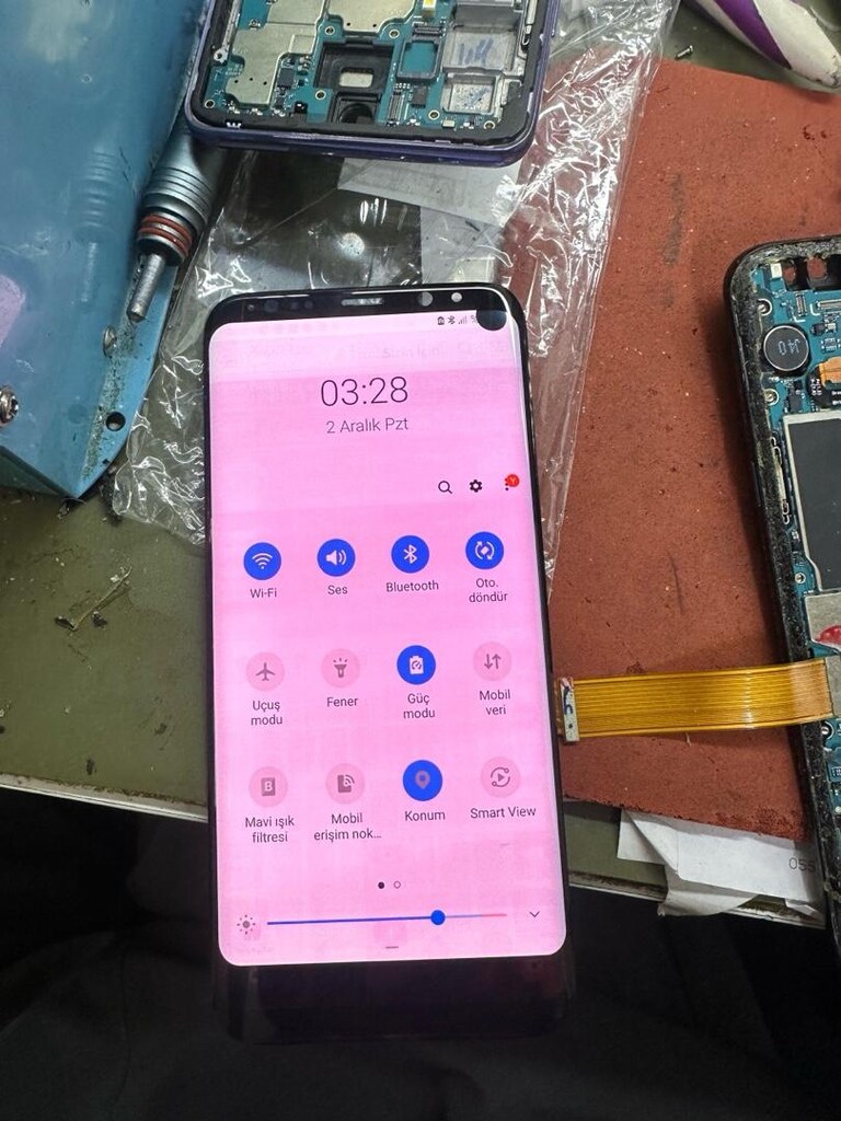 Samsung s8 plas orijinal lekeli golgeli ekran - 2