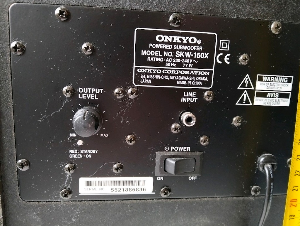 Onkyo amfili subwoofer bass 5000 tl ist kçekmece - 3