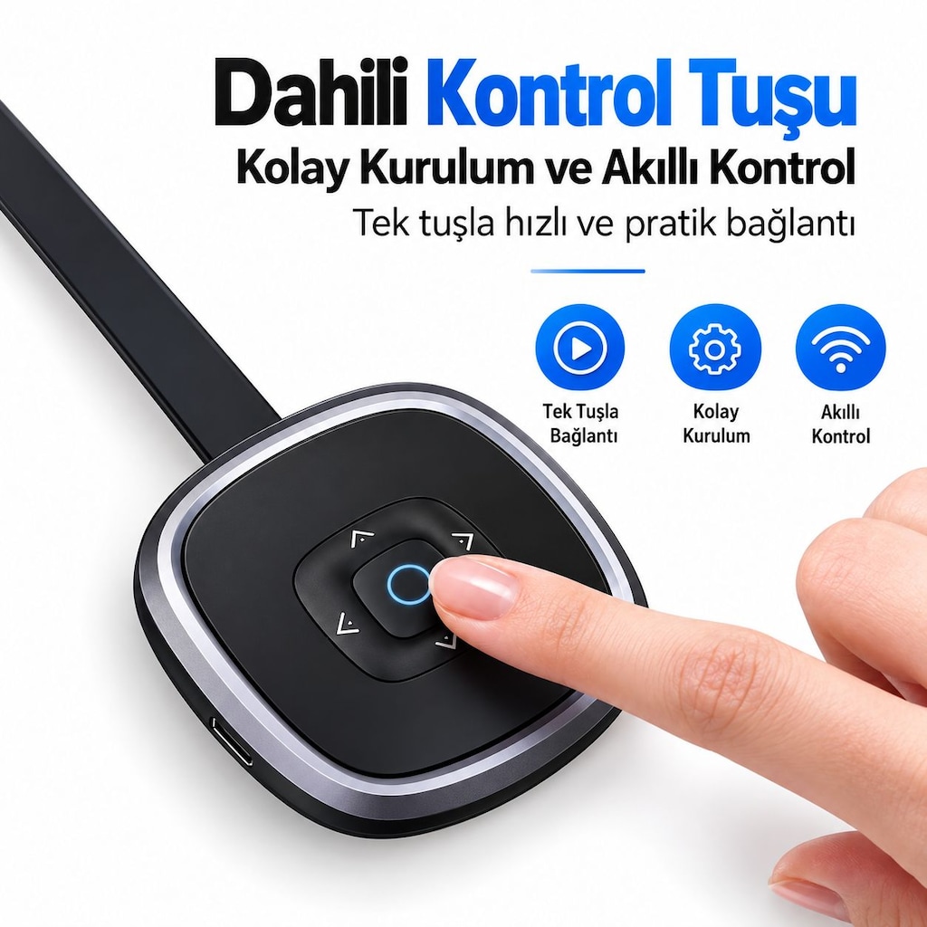 MiraScreen G20 Wireless Dongle 4K UHD Görüntü Aktarıcı 2.4G & 5G - 5