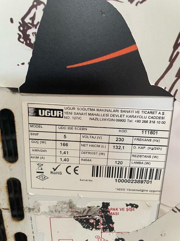 Uğur Derin Dondurucu , UDD200 SCEBN - 8
