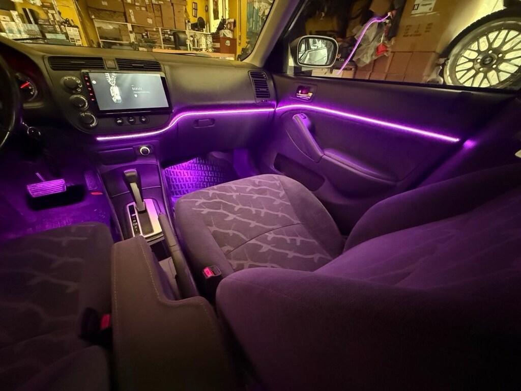 civic V TEC iç ambiyans 64 renk rgb animasyonlu - 13