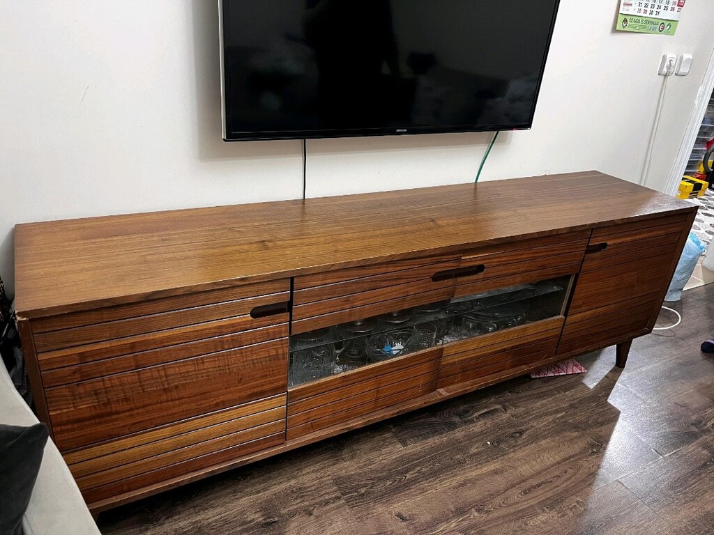 yemek odasi icin led isikli mdf konsol - 4