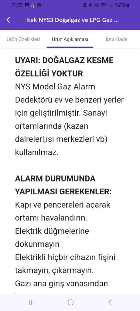 Alarmlı Gaz Dedektörü - 7