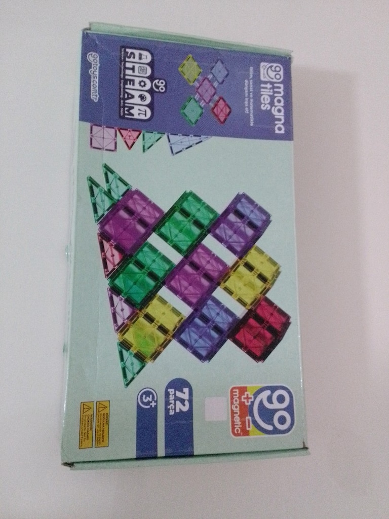 Orijinal Magna -tiles manyetik oyun blokları ve araba eklentisi - 3