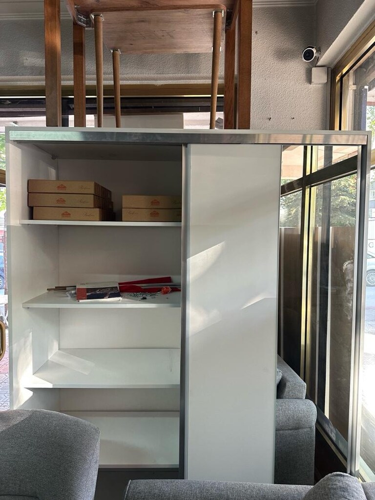 Sıfır.. Mdf Ahşap 160x210 Sürgülü Milano Dolap - 6