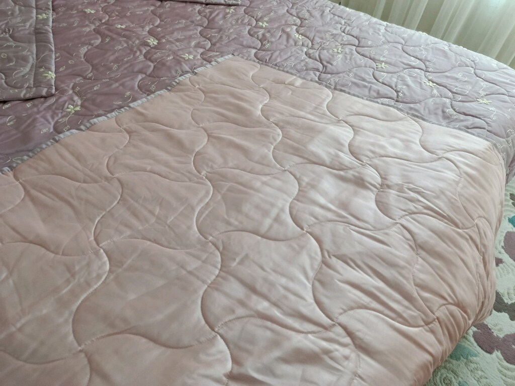 yeni çantasında yatak örtüsü saten büyük boy iki renk kulanlır - 7