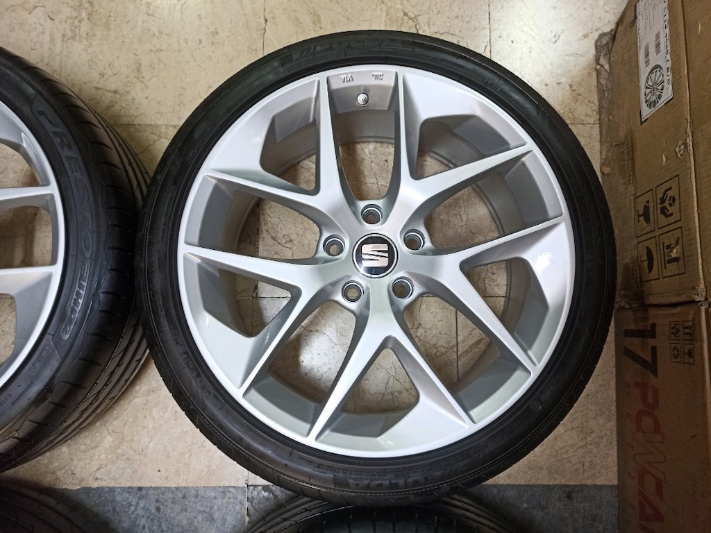 18 inç 5x112 Seat Leon Fr jant lastik takımı 2.el temiz - 3