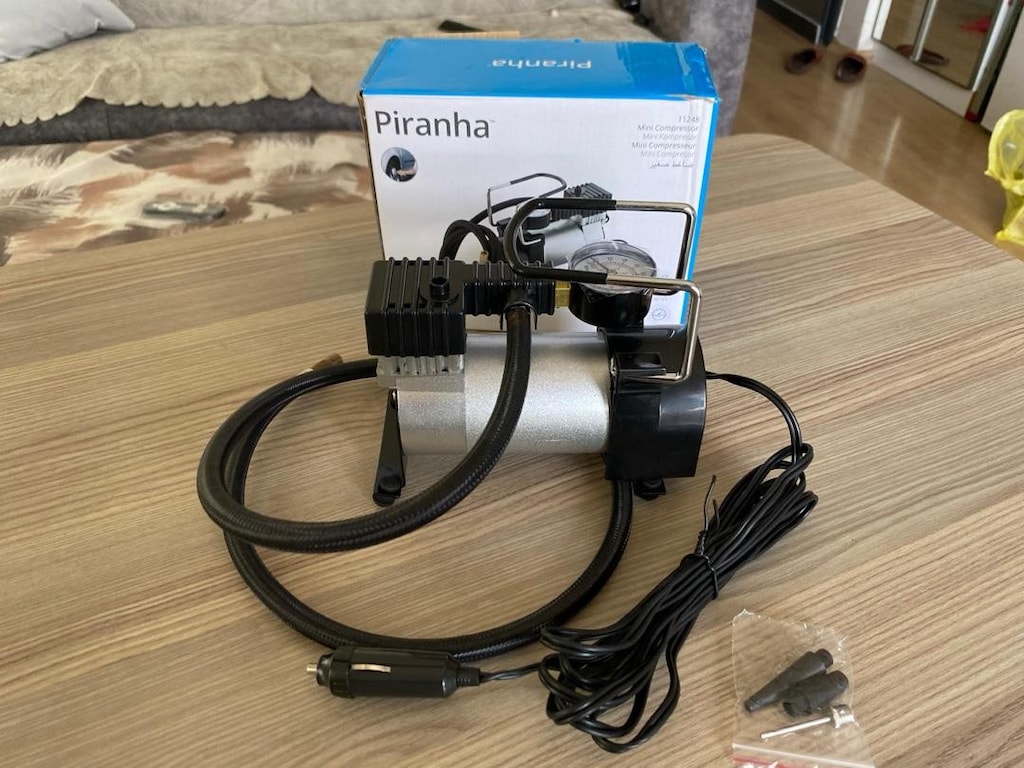PİRANHA 11248 DC 12V ÇELİK MİNİ LASTİK HAVA KOMPRESÖRÜ