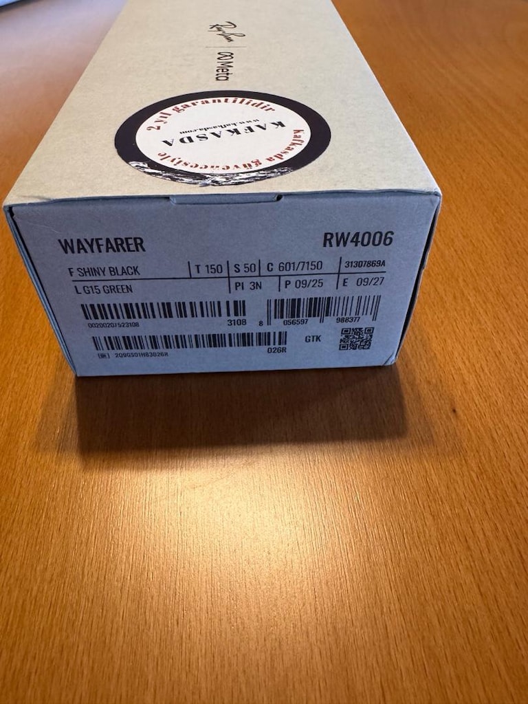 Ray-Ban Meta Wayfarer RW4006 AKILLI GÖZLÜK - AMBALAJINDA SIFIR - 5
