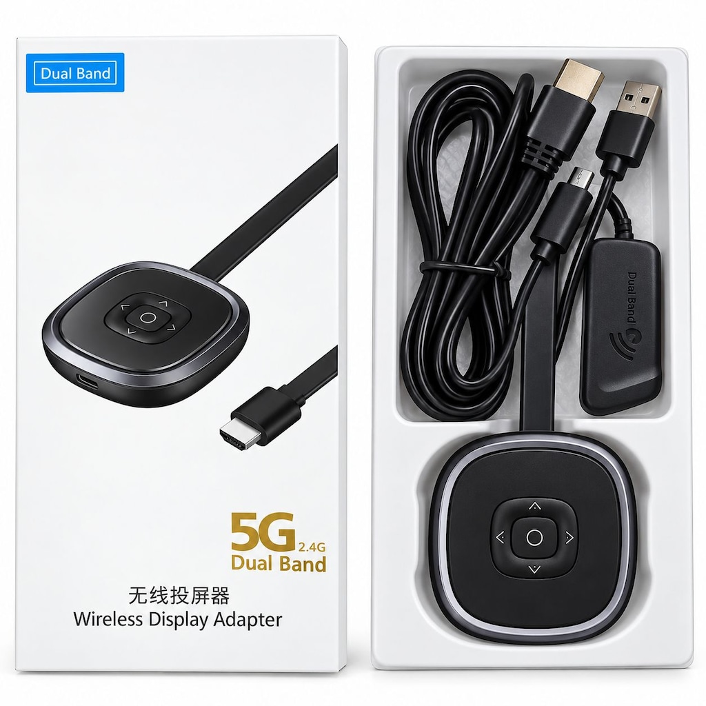 MiraScreen G20 Wireless Dongle 4K UHD Görüntü Aktarıcı 2.4G & 5G - 2