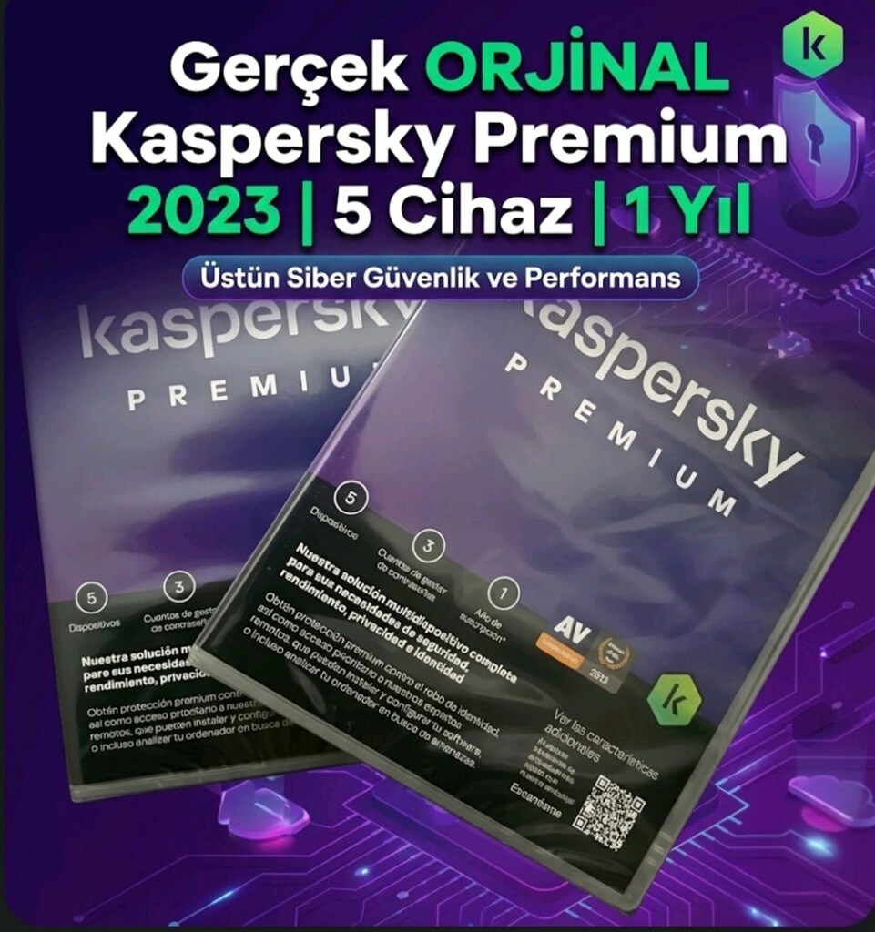 Kaspersky Premium 2023 | 5 Cihaz 1 Yıl | Sınırsız VPN | PC/Mac/Mobil