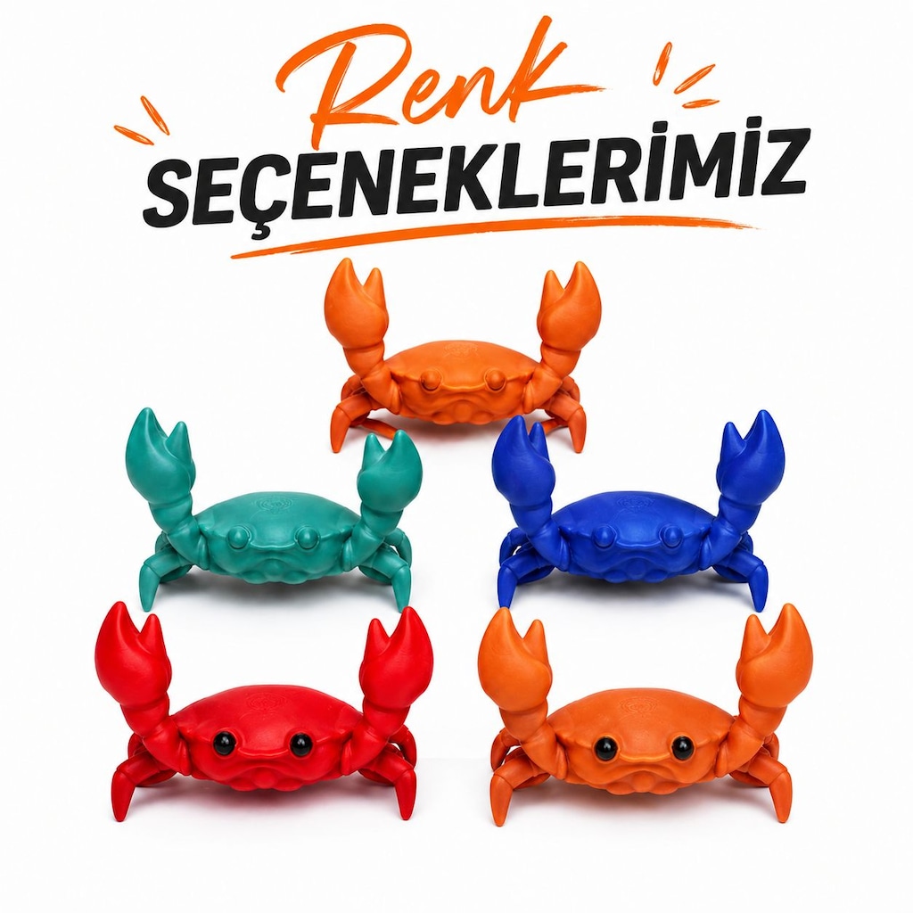 Yapı3D Yengeç Tasarımlı Kalem Tutucu Organizer - 4