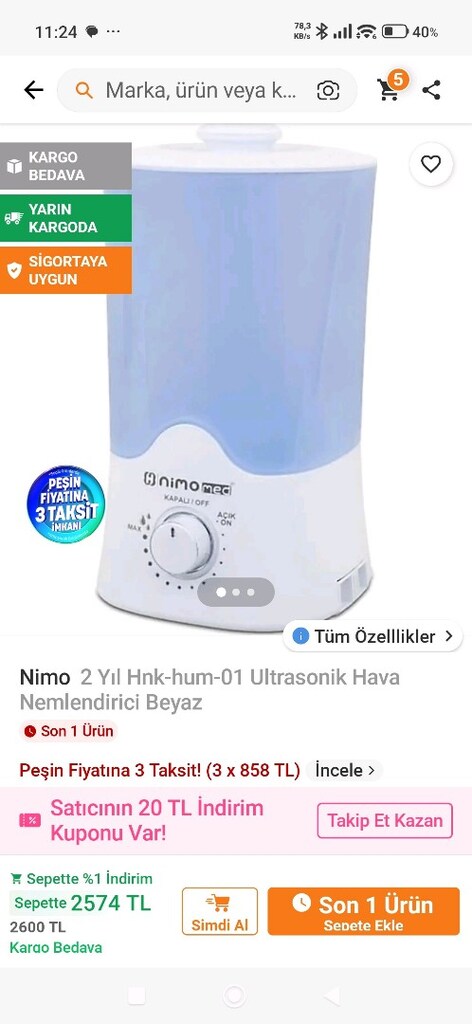 SORUNSUZ ÇALIŞIYOR ÇOK GÜZEL BUHAR VERİYOR FAZLA OLDUĞU İÇİN SATIYORUM - 2