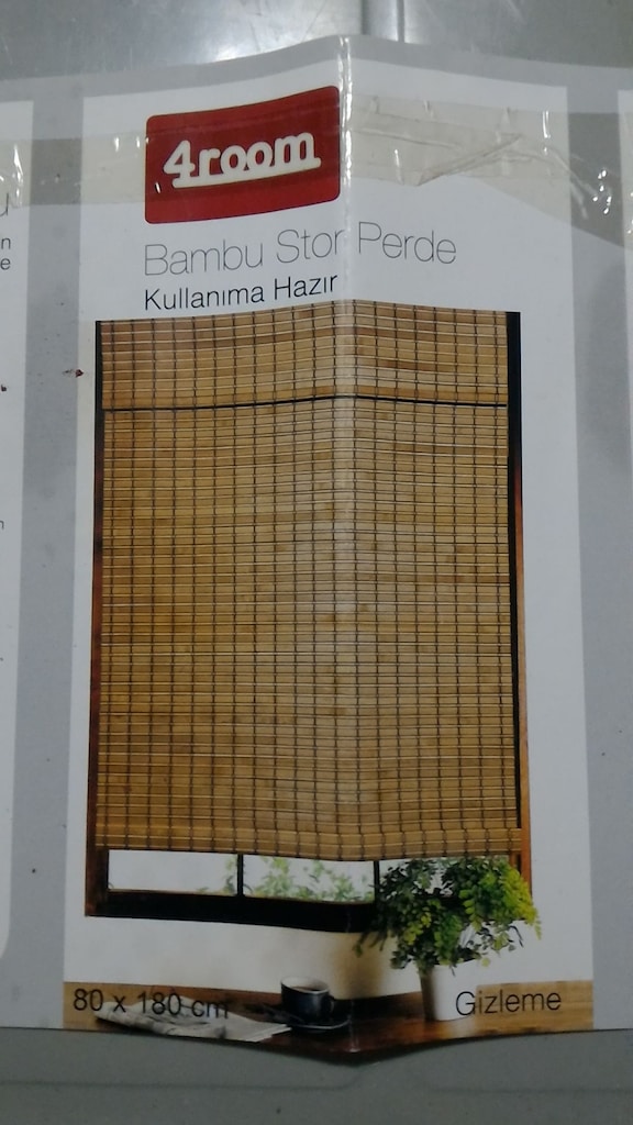 4room Gerçek Bambu Örme 80x180 cm. Stor Perde - 7