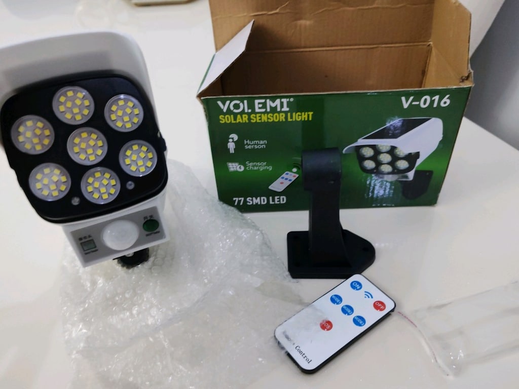 Güneş enerjili sensörlü lamba, yepyeni 2178T, 77 SMD LED - 2