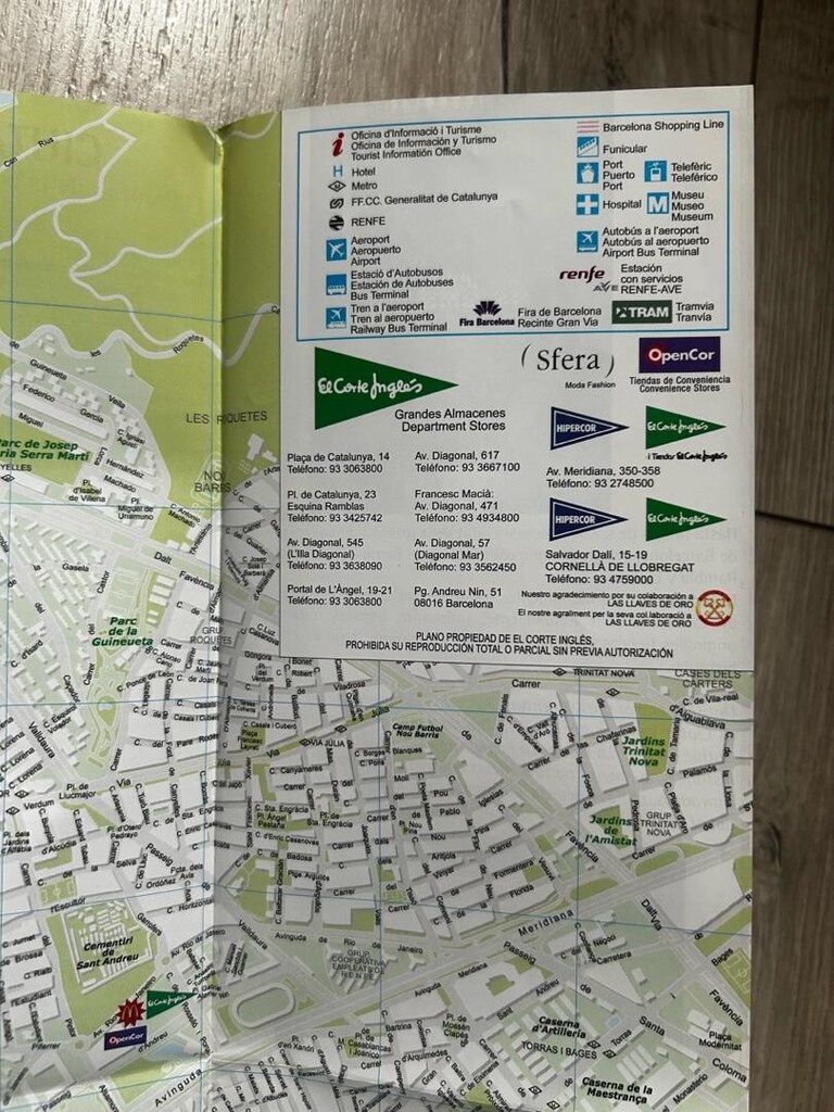 Barcelona Map / harita. - 10