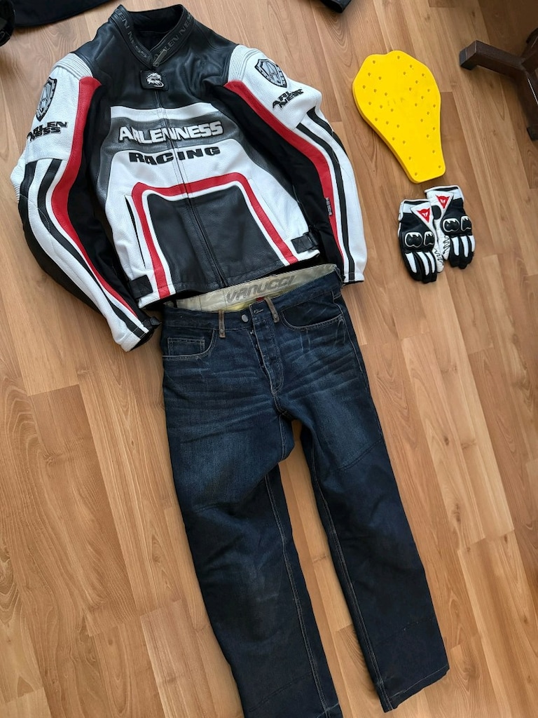 Az kullanılmış Arlen ness deri mont 48 beden dainese eldiven jean - 3