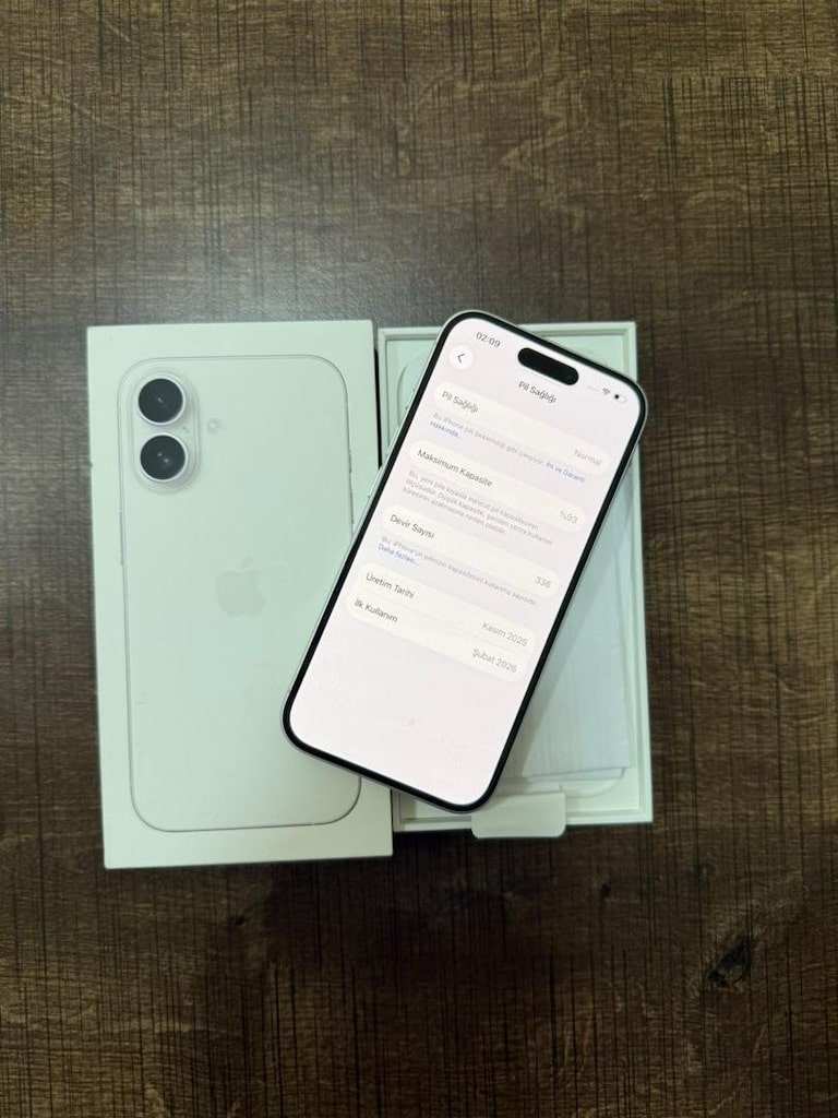 İPHONE 16 BEYAZ 128 GB - 2