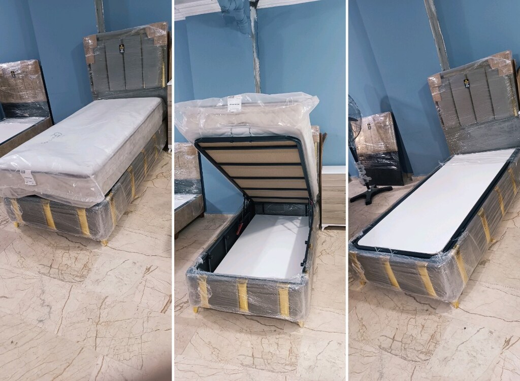 Kaliteli lüx Tek kişilik baza yatak başlık - 5