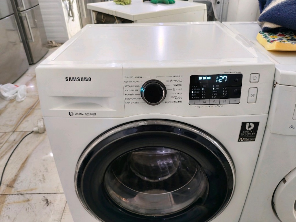 Samsung 9 kg 1400 devir çok temiz çamaşır makinesi - 8