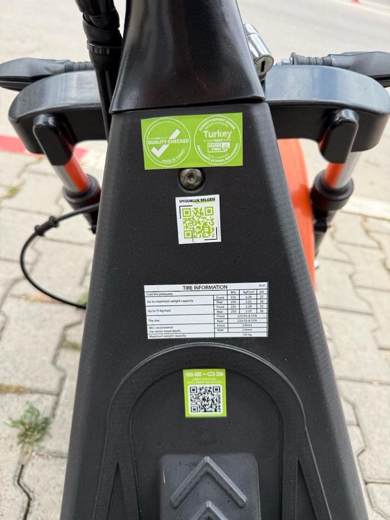elektrikli scooter 1500 watt plakalı ruhsatlı uygun fiyat 30.000 tl - 2