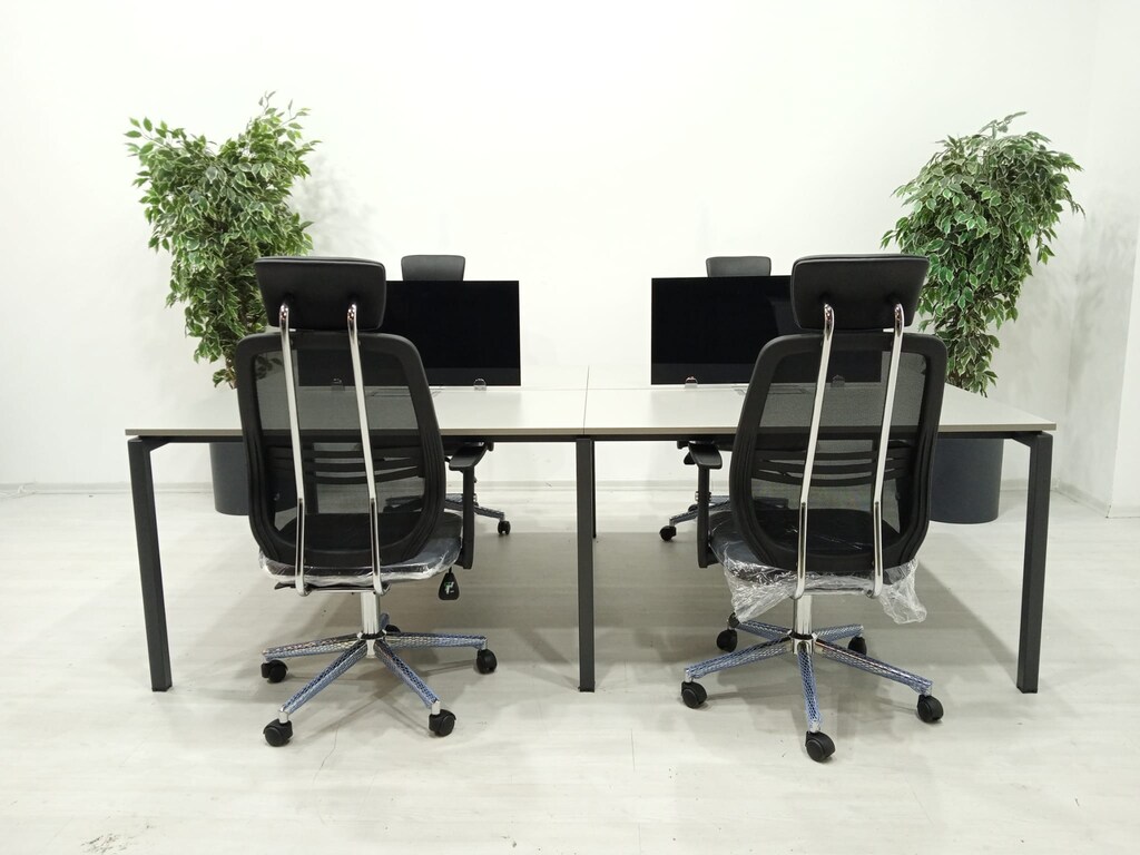 ATOM OFİS- SES YALITIMLI DATAPORTLU 4'LÜ MDF WORKSTATION (SIFIR) - 9