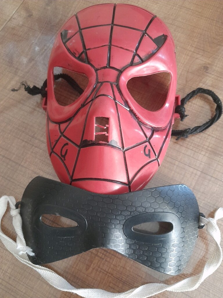 çocuk maskesi örümcek adam ve Batman maskesi - 4