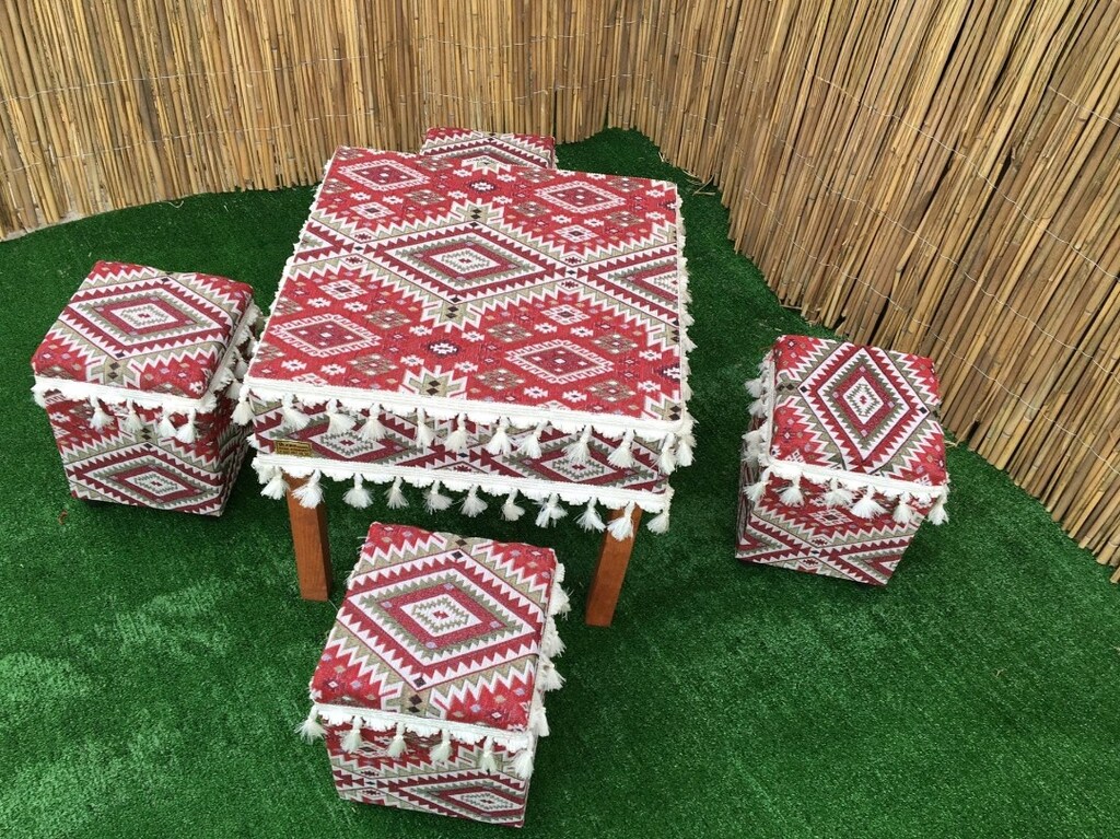 tabure takımı masa sandalye şark köşesi sedir takımı - 10