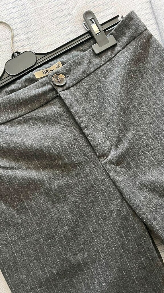 kadin çizgili kumaş pantolon