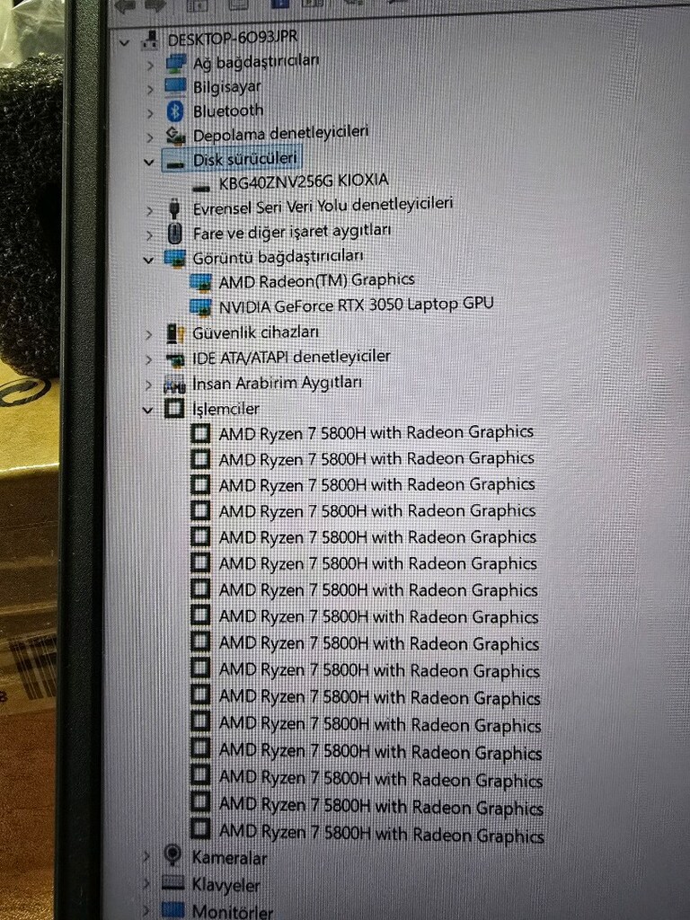 HP KUTULU TERTEMİZ R7 RTX 3050 - 8