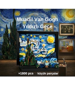 Lego Van Gogh Yıldızlı Gece Muadil - 5