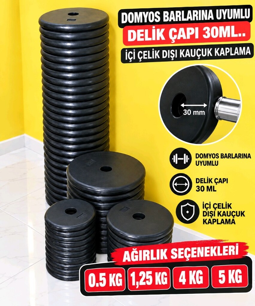 DOMYOS BARLARINA UYUMLU HALTER PLAKASI KİLO.KG. FİYATI 150TL - 5